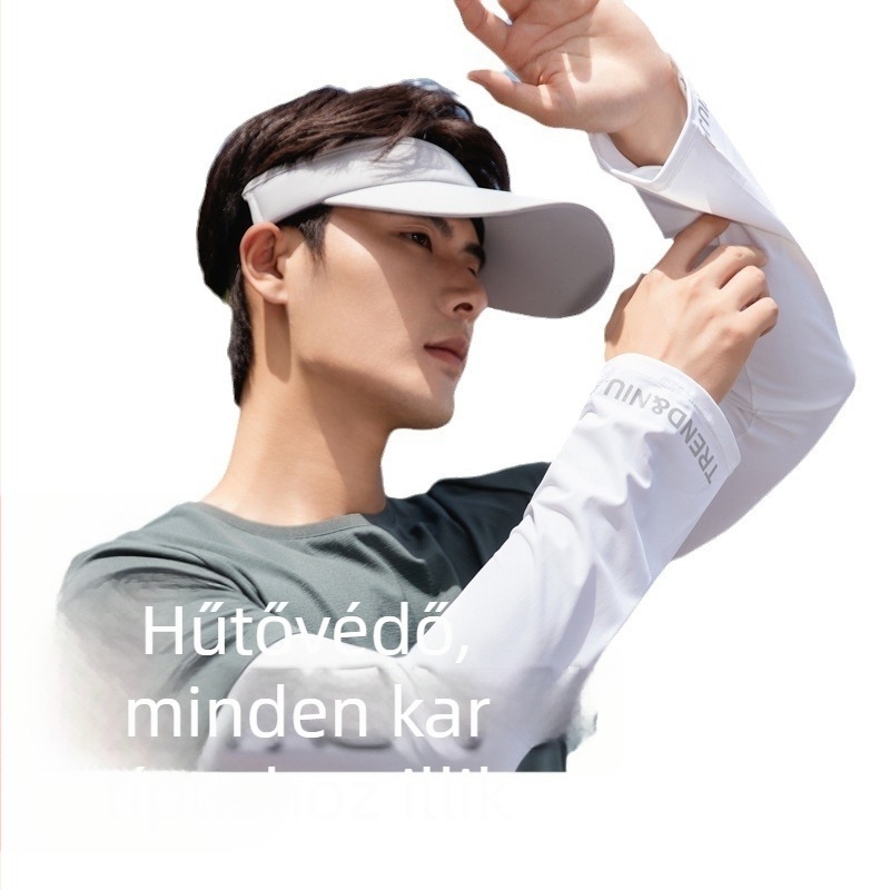 UV-védő karpánt, 100% nylon anyag, bő szabás, Nyár 2024, Smoke