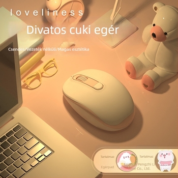 2025-ös új vezetékes, csendes egér irodai és otthoni használatra, stílusos kialakítás, laptopokhoz és asztali számítógépekhez, USB és Bluetooth kapcsolattal