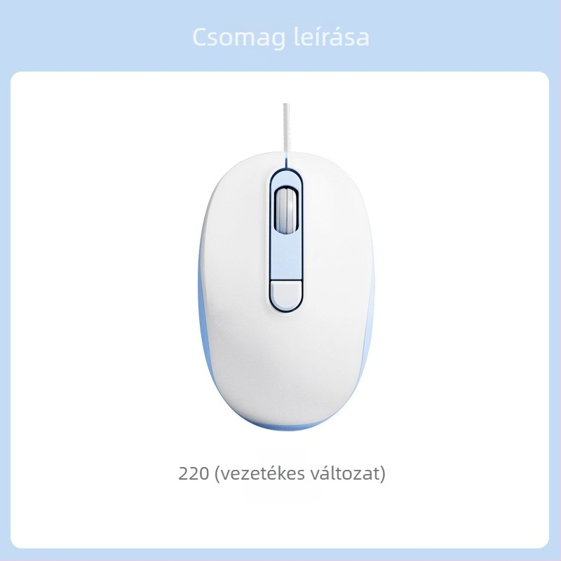 2025-ös új vezetékes, csendes egér irodai és otthoni használatra, stílusos kialakítás, laptopokhoz és asztali számítógépekhez, USB és Bluetooth kapcsolattal