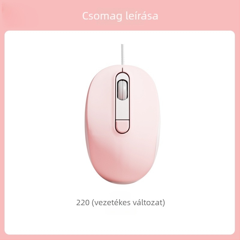 2025-ös új vezetékes, csendes egér irodai és otthoni használatra, stílusos kialakítás, laptopokhoz és asztali számítógépekhez, USB és Bluetooth kapcsolattal