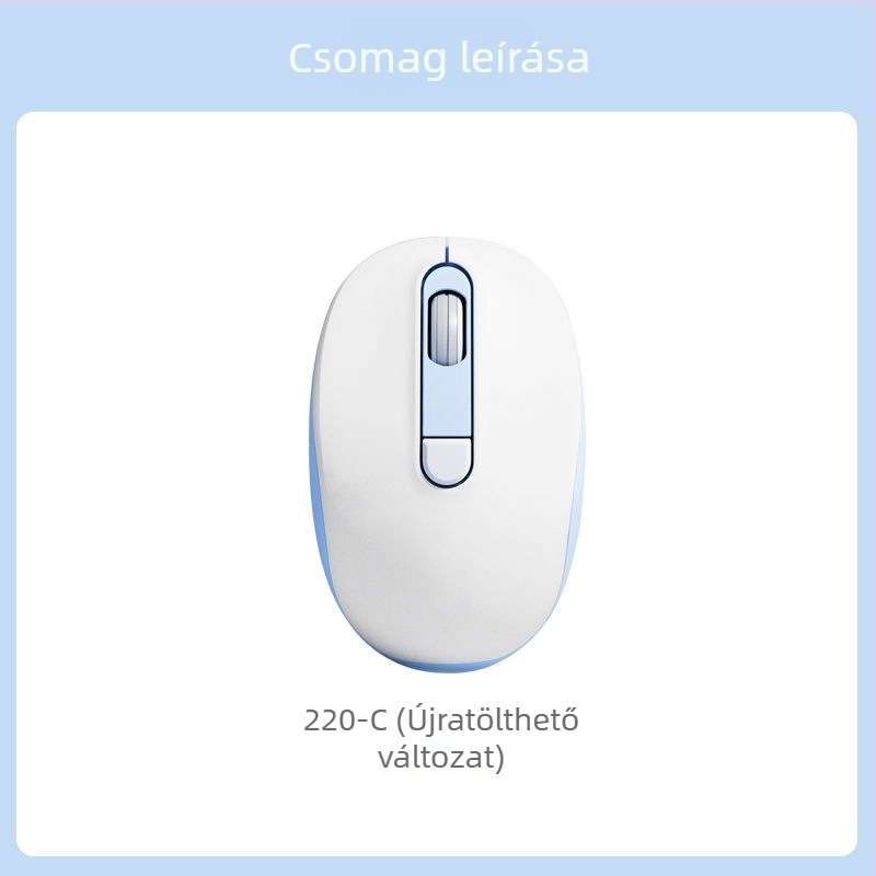 2025-ös új vezetékes, csendes egér irodai és otthoni használatra, stílusos kialakítás, laptopokhoz és asztali számítógépekhez, USB és Bluetooth kapcsolattal