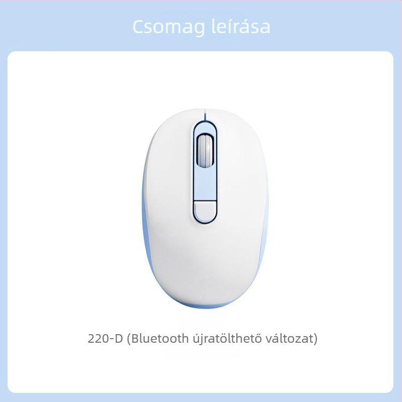 2025-ös új vezetékes, csendes egér irodai és otthoni használatra, stílusos kialakítás, laptopokhoz és asztali számítógépekhez, USB és Bluetooth kapcsolattal