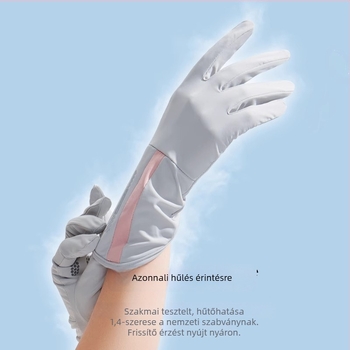 Női nyári vezetés kesztyű - UV-védelem, csúszásmentes, légáteresztő Ice Silk Nylon, gyors száradás, félujjas dizájn