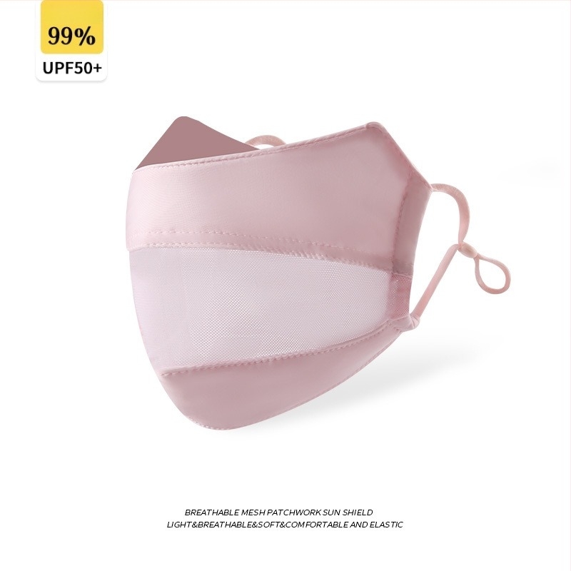 Nylon női UV‑védő arcmaszk – lélegző szemvédő háló, árnyékolás, porálló