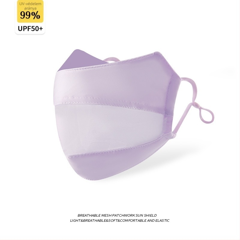 Nylon női UV‑védő arcmaszk – lélegző szemvédő háló, árnyékolás, porálló