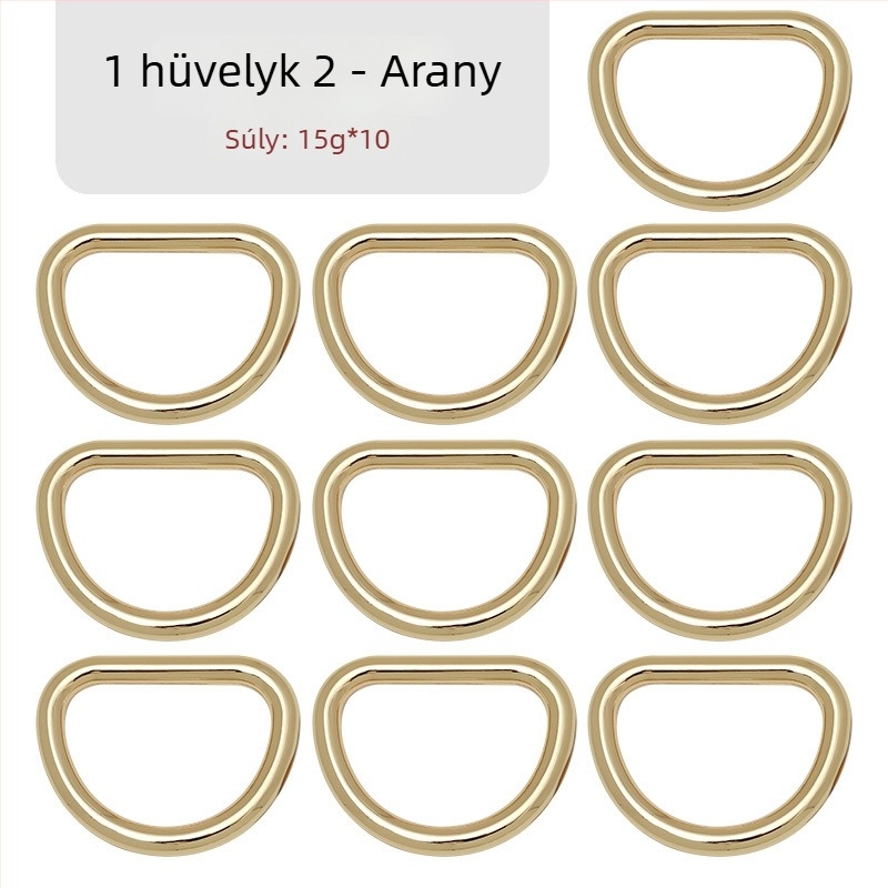 D-alakú táska hardver – csatos csatlakozó vállpántra, Zhuoyue; Márka: Zhuoyue; Anyag: fém; Minta: más; Funkció: más