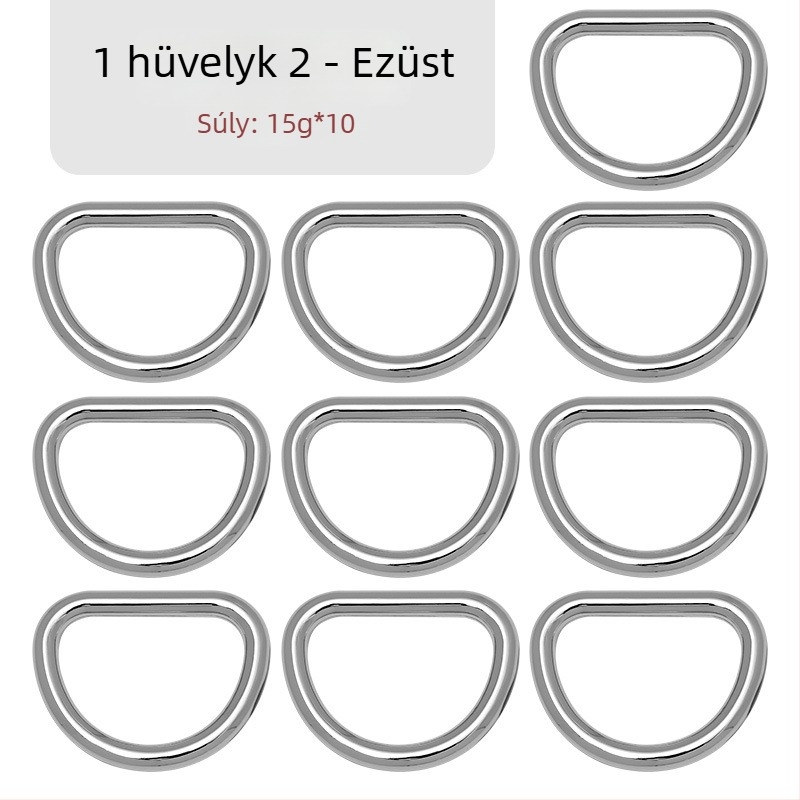 D-alakú táska hardver – csatos csatlakozó vállpántra, Zhuoyue; Márka: Zhuoyue; Anyag: fém; Minta: más; Funkció: más