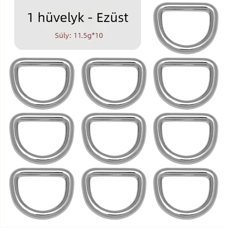 D-alakú táska hardver – csatos csatlakozó vállpántra, Zhuoyue; Márka: Zhuoyue; Anyag: fém; Minta: más; Funkció: más