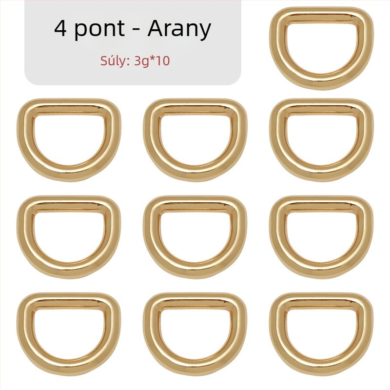 D-alakú táska hardver – csatos csatlakozó vállpántra, Zhuoyue; Márka: Zhuoyue; Anyag: fém; Minta: más; Funkció: más
