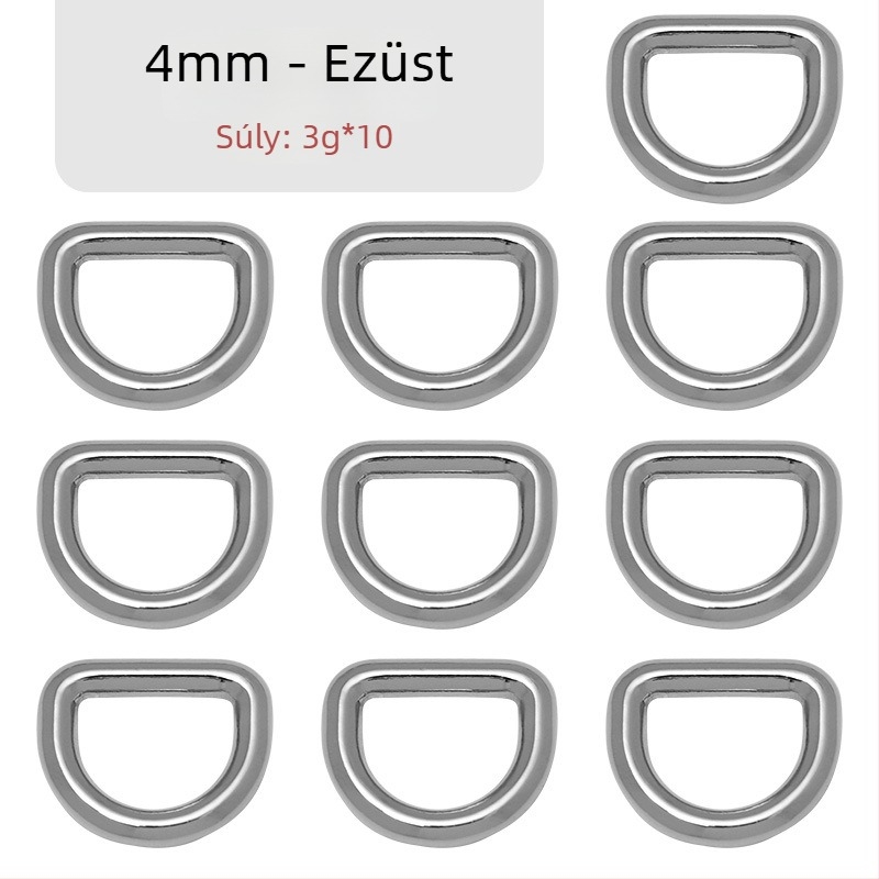 D-alakú táska hardver – csatos csatlakozó vállpántra, Zhuoyue; Márka: Zhuoyue; Anyag: fém; Minta: más; Funkció: más