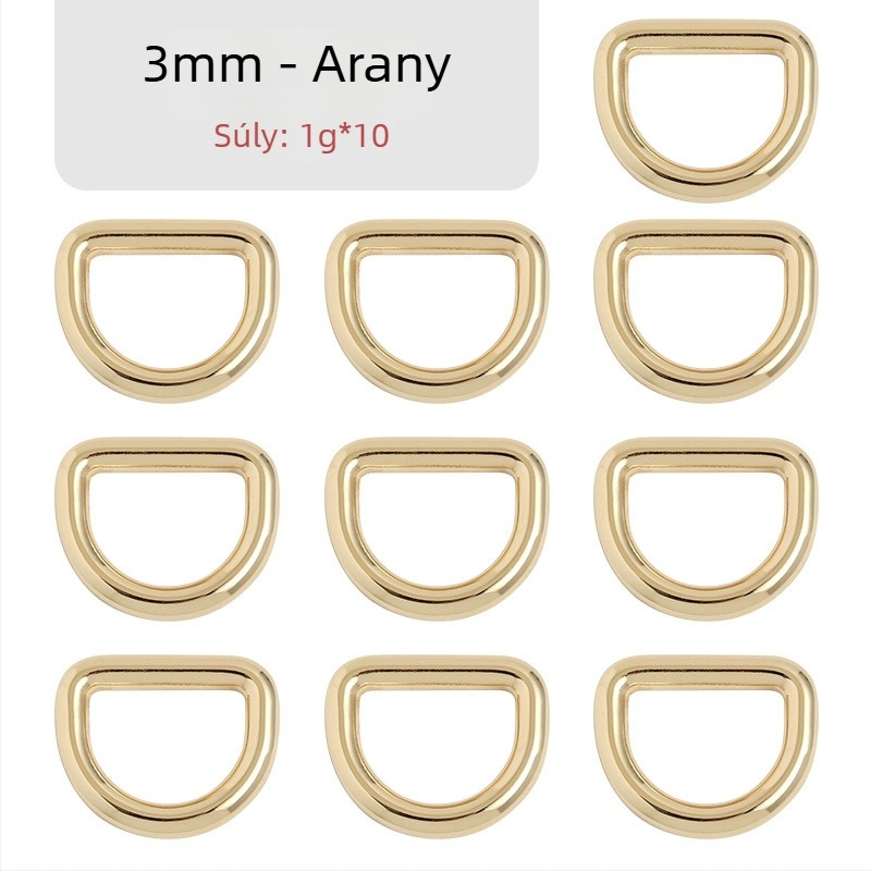 D-alakú táska hardver – csatos csatlakozó vállpántra, Zhuoyue; Márka: Zhuoyue; Anyag: fém; Minta: más; Funkció: más
