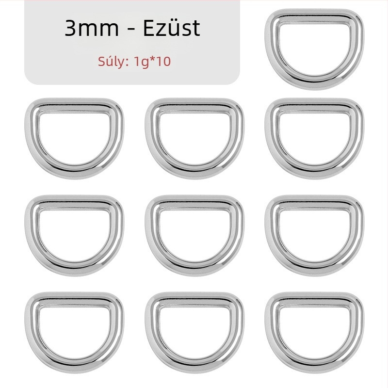 D-alakú táska hardver – csatos csatlakozó vállpántra, Zhuoyue; Márka: Zhuoyue; Anyag: fém; Minta: más; Funkció: más