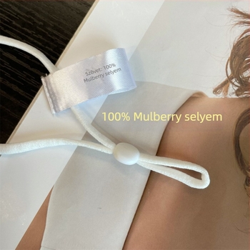 UPF50+ Mulberry selyem kettős rétegű arcmaszk, lélegző, UV-védelem, kerékpározáshoz