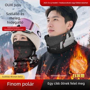Téli fleece-béléssel ellátott kerékpáros arcmaszk — meleg és szélvédett arcvédelmet nyújt kültéren