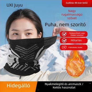 Téli fleece-béléssel ellátott kerékpáros arcmaszk — meleg és szélvédett arcvédelmet nyújt kültéren