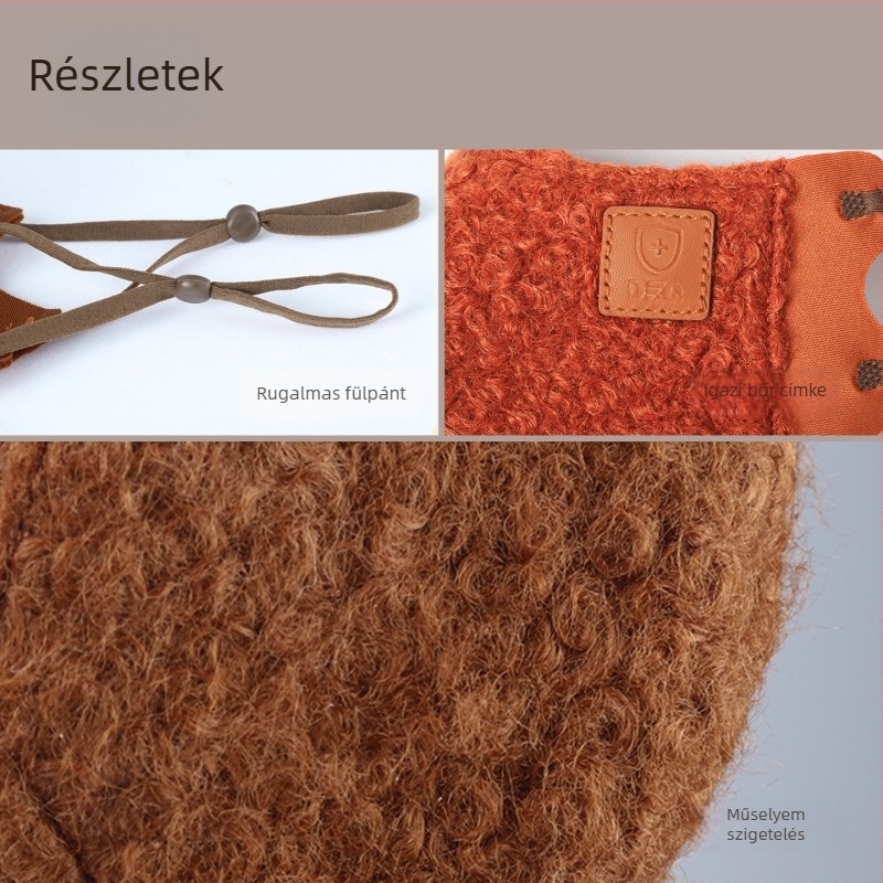 Kerékpáros téli meleg maszk, UPF50+ UV-védelem, légáteresztő, fülhurok kivitel, poliészter anyag