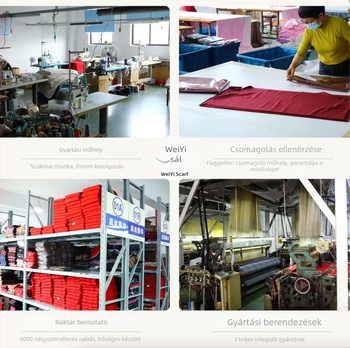 Sál rayonból, warp-knit technikával készült, kockás mintával, melegen tart, négy évszakos használat
