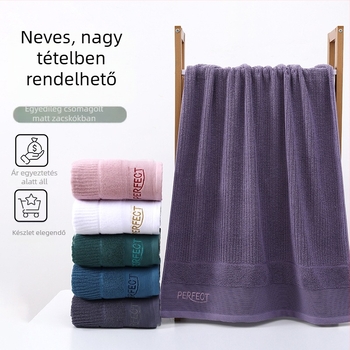 Hímzett pamut törölköző-szett – Xinheng, 32S szálak, sík szövés, 170–200 g