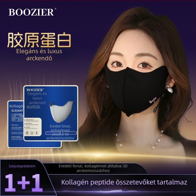 Félarcú kerékpármaszk fleece bélésével, légáteresztő, szélálló, UV védelem, mosható