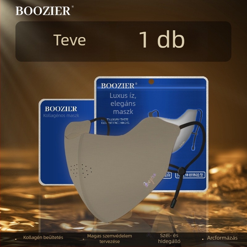 Félarcú kerékpármaszk fleece bélésével, légáteresztő, szélálló, UV védelem, mosható