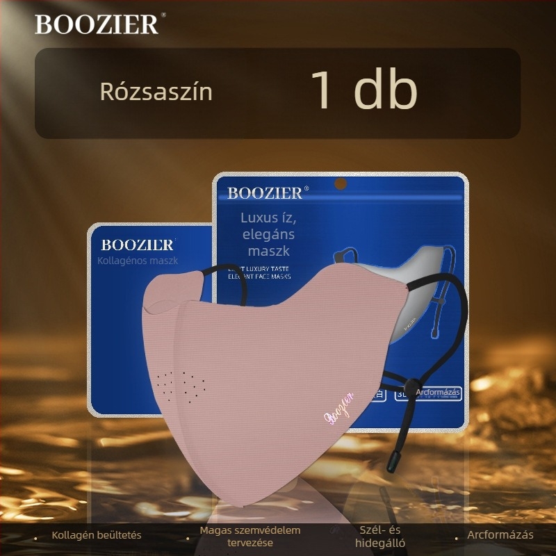 Félarcú kerékpármaszk fleece bélésével, légáteresztő, szélálló, UV védelem, mosható