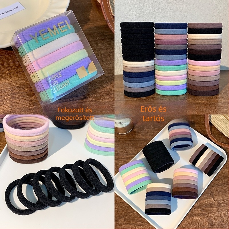 Lófarokhoz való hajgumi, textilből, kézzel készített, egyszerű stílus, magas elasztikusság, ősz 2025