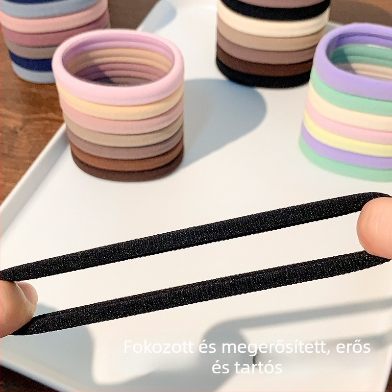 Lófarokhoz való hajgumi, textilből, kézzel készített, egyszerű stílus, magas elasztikusság, ősz 2025