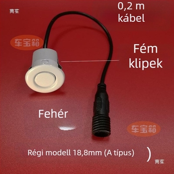 Autóhátrameneti radar szenzor körmenetes interfésszel – 2 szenzorfej, 12V tápegység, működési hőmérséklet 20–70°C