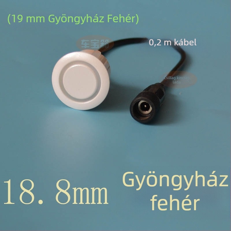 Autóhátrameneti radar szenzor körmenetes interfésszel – 2 szenzorfej, 12V tápegység, működési hőmérséklet 20–70°C