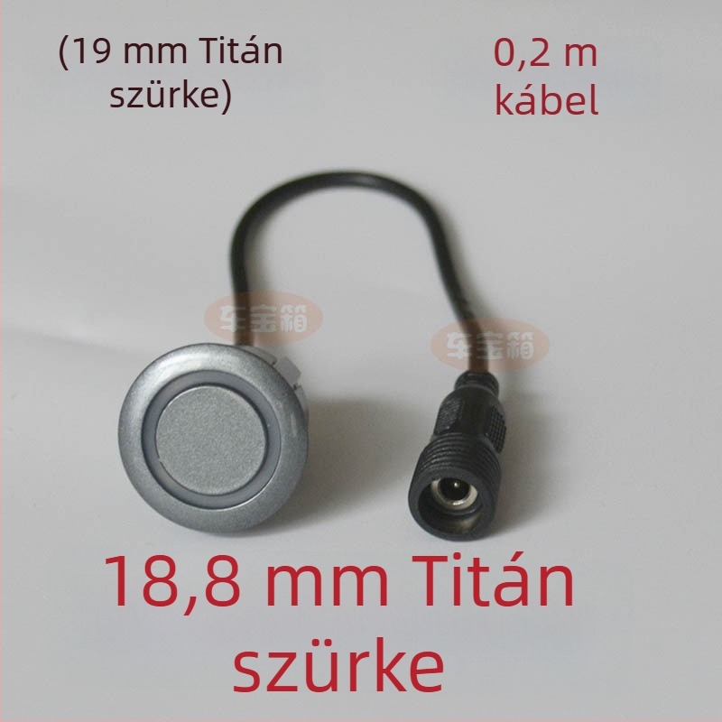 Autóhátrameneti radar szenzor körmenetes interfésszel – 2 szenzorfej, 12V tápegység, működési hőmérséklet 20–70°C