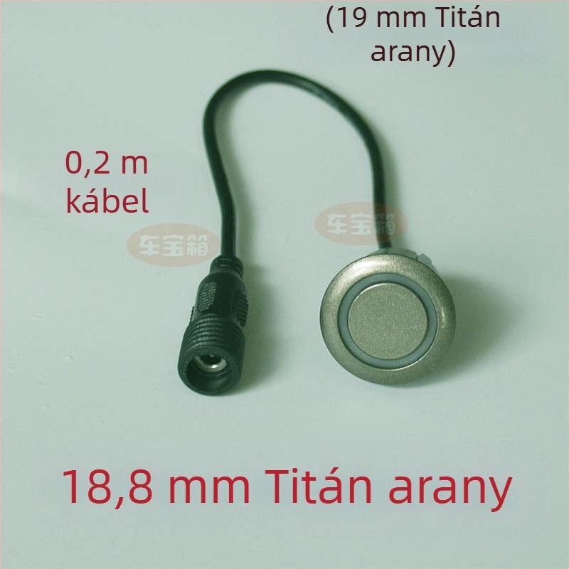 Autóhátrameneti radar szenzor körmenetes interfésszel – 2 szenzorfej, 12V tápegység, működési hőmérséklet 20–70°C