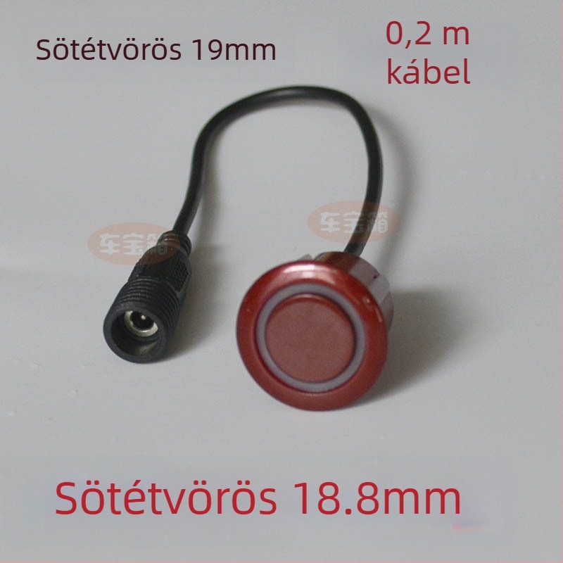 Autóhátrameneti radar szenzor körmenetes interfésszel – 2 szenzorfej, 12V tápegység, működési hőmérséklet 20–70°C