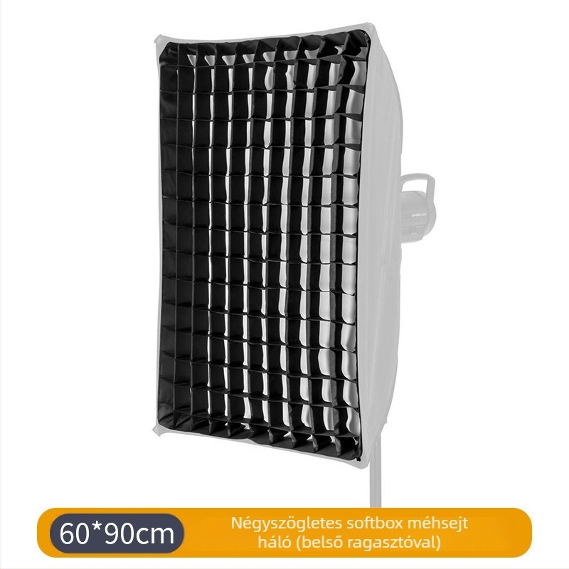 Softbox háló méhsejt — hosszú téglalap, négyszög, nyolcszögletes, mély parabolikus tojásrács Jinbei Shenniu számára (Márka: An shi shui; Háló: méhsejt; Kompatibilitás: Jinbei Shenniu; Parabolikus mélység: Mély)