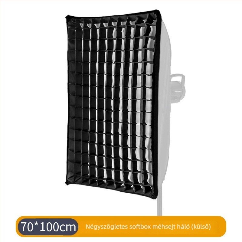 Softbox háló méhsejt — hosszú téglalap, négyszög, nyolcszögletes, mély parabolikus tojásrács Jinbei Shenniu számára (Márka: An shi shui; Háló: méhsejt; Kompatibilitás: Jinbei Shenniu; Parabolikus mélység: Mély)