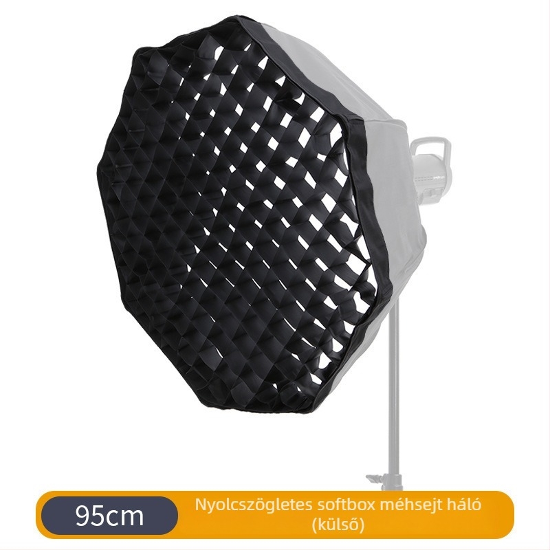 Softbox háló méhsejt — hosszú téglalap, négyszög, nyolcszögletes, mély parabolikus tojásrács Jinbei Shenniu számára (Márka: An shi shui; Háló: méhsejt; Kompatibilitás: Jinbei Shenniu; Parabolikus mélység: Mély)