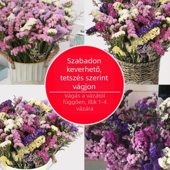 Szárított selyemvirágokból készített virágcsokor a nappali dekorációjához (Anyag: selyemvirágok; Fajta: Nárcisz; Márka: Source Factory)