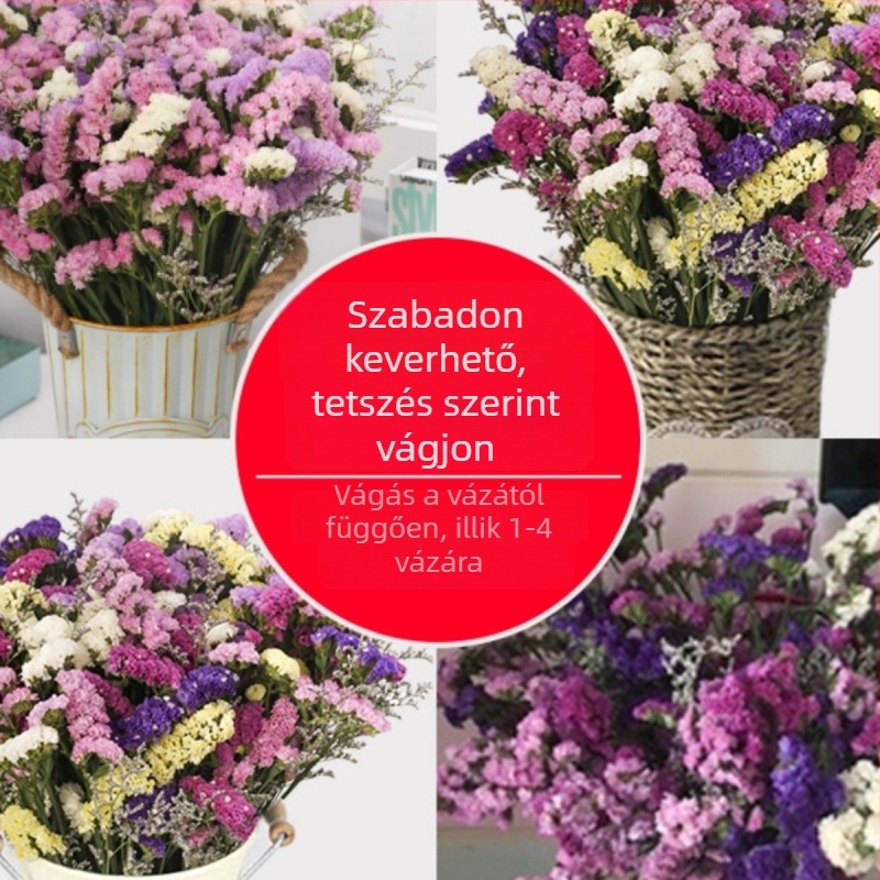 Szárított selyemvirágokból készített virágcsokor a nappali dekorációjához (Anyag: selyemvirágok; Fajta: Nárcisz; Márka: Source Factory)