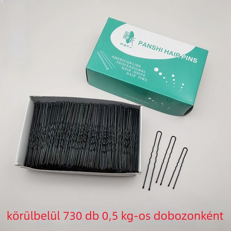 Fém U-formájú hajcsat nőknek, festett felülettel, testreszabható