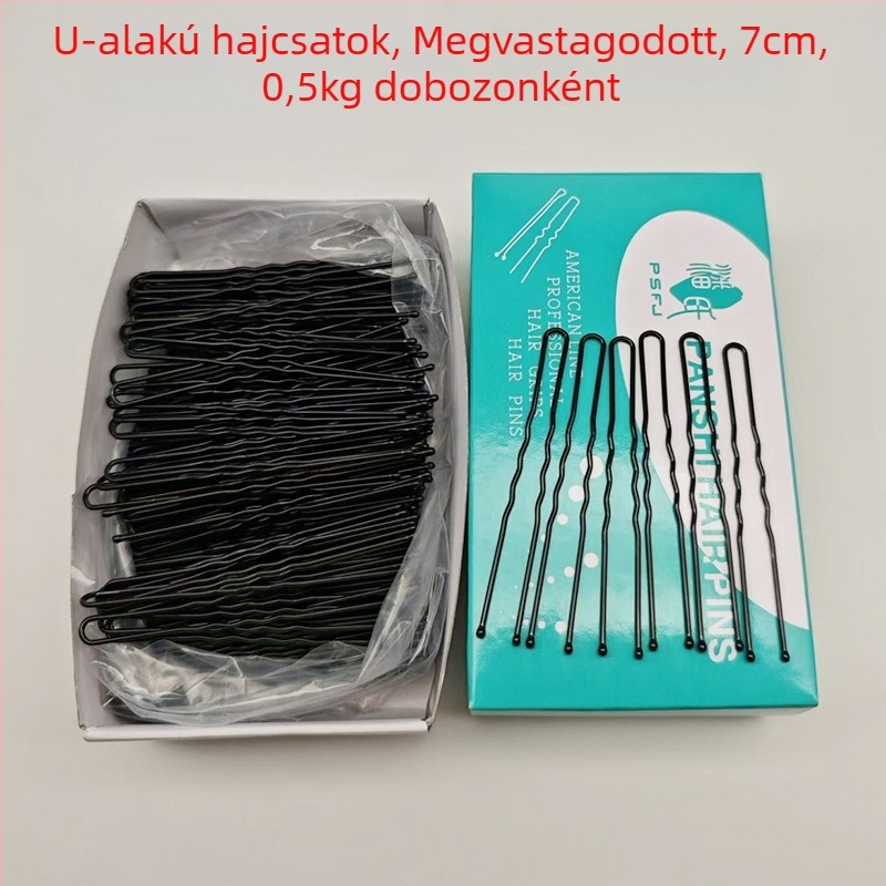 Fém U-formájú hajcsat nőknek, festett felülettel, testreszabható