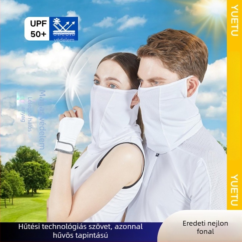 Ice Silk napvédő arcmaszk nyárra, légáteresztő, UV-védelem, uniszex, kültéri használatra