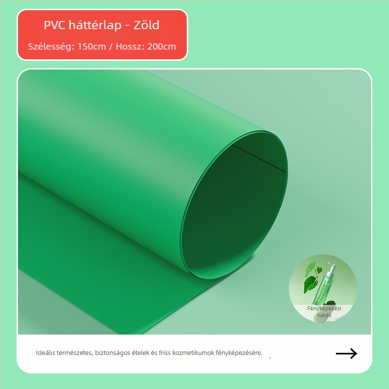 PVC hátteretábla matt felülettel, vízálló termékfotózáshoz, T-állvánnyal