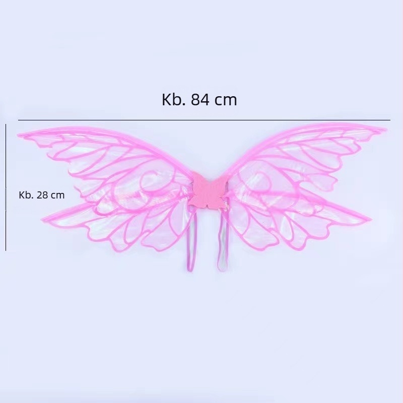 Angyalszárnyak rekvizit, organza, félmanuális kivitelezés, cosplay smink kellék