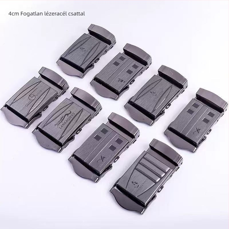 Férfi öv, műanyag pánttal, vas automata csattal, 2–4 cm széles, új kínai stílus, elektroplátolt felület