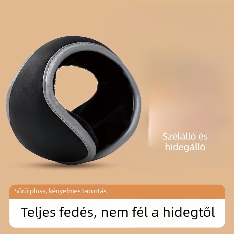 Téli fülmelegítők, vastag kivitel, összecsukható és hordozható