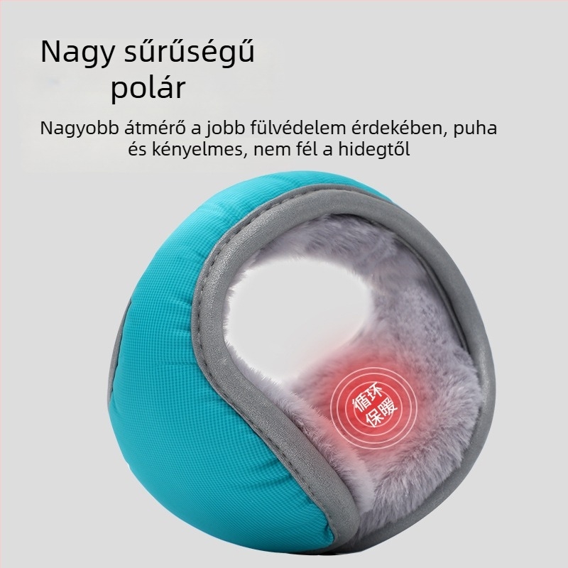 Téli fülmelegítők, vastag kivitel, összecsukható és hordozható