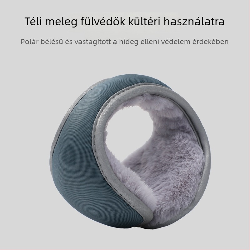 Téli fülmelegítők, vastag kivitel, összecsukható és hordozható