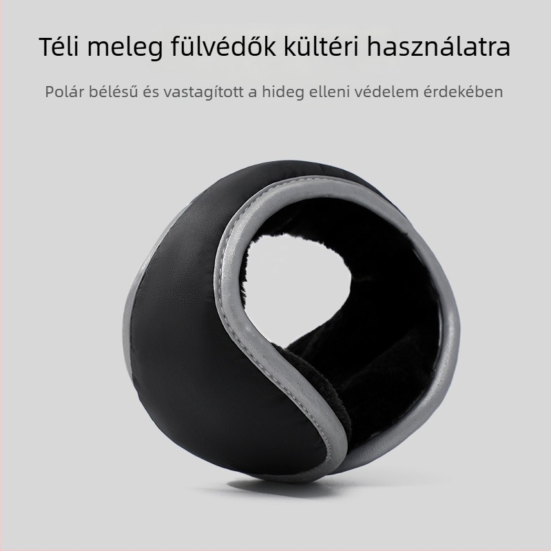 Téli fülmelegítők, vastag kivitel, összecsukható és hordozható