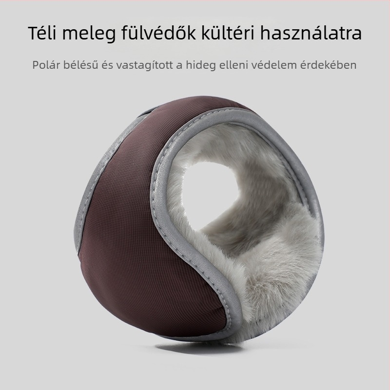 Téli fülmelegítők, vastag kivitel, összecsukható és hordozható