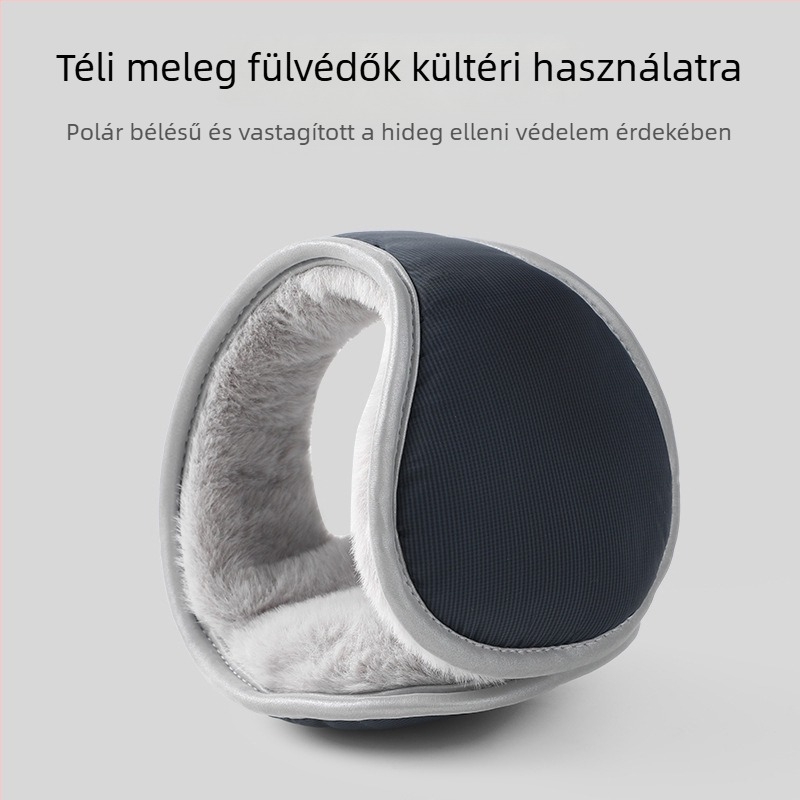 Téli fülmelegítők, vastag kivitel, összecsukható és hordozható