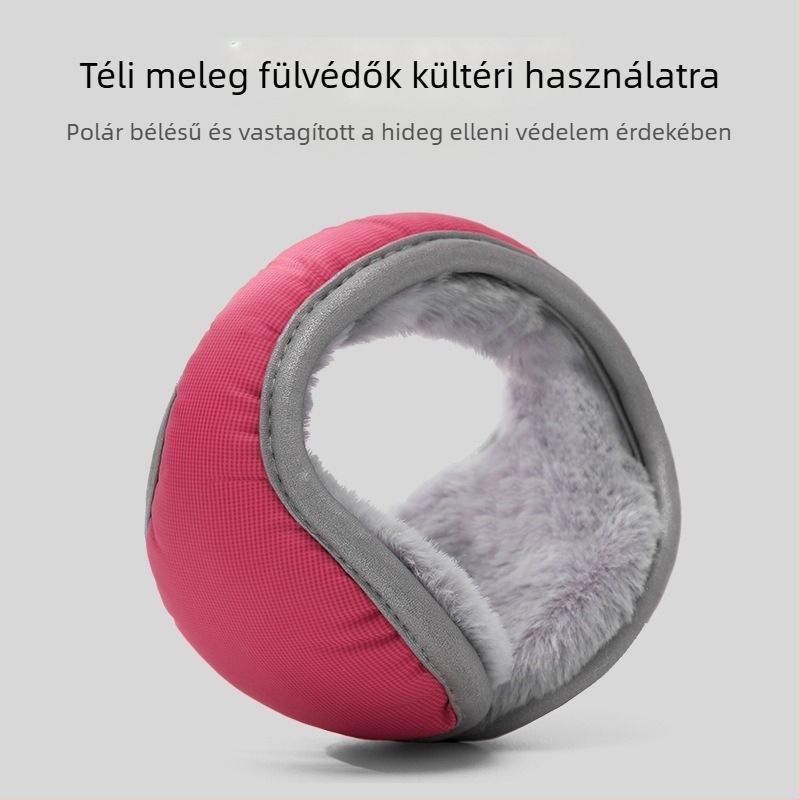 Téli fülmelegítők, vastag kivitel, összecsukható és hordozható